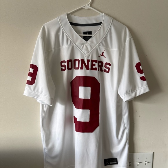 Jordan Other - Men’s Nike Michael Hawkins Jr. #9 Oklahoma Sooners Football Jersey Sz L - RARE